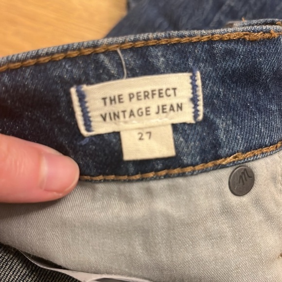 Madewell The Perfect Vintage Jean in Haight Wash Size 27 Like New - Picture 7 of 7